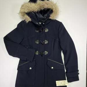 Maralyn & Me Pea Coat With Fur Hoodie Sz Med Women NWT